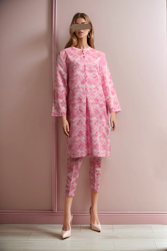 SAYA 2 Piece Unstitched Printed Khaddar